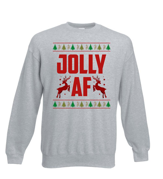 Jolly AF - Funny Christmas Jumper